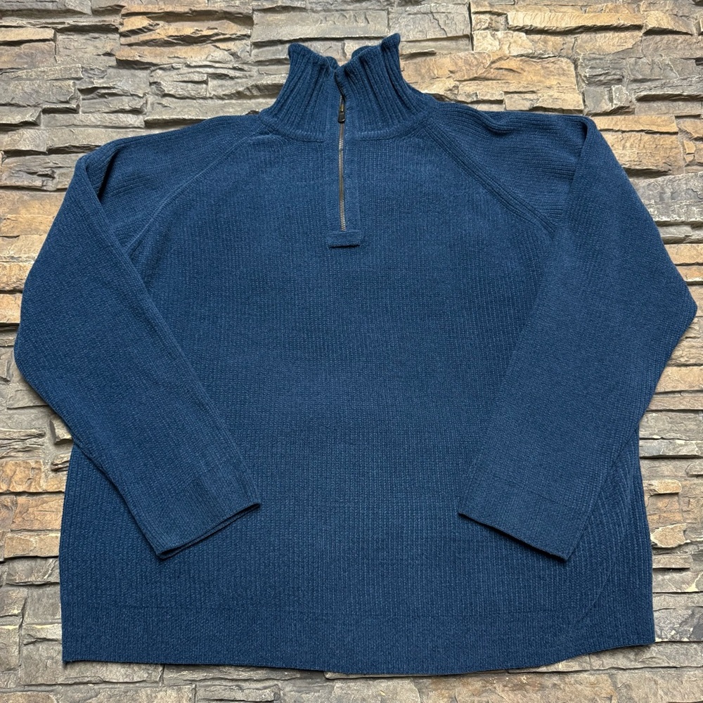 Firethorn Silver 1/4 Zip Sweater Men’s XL Blue Jacket Pullover Casual Comfort